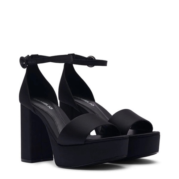 Elegant Black Women's Platform Heels - Picture 1 of 11